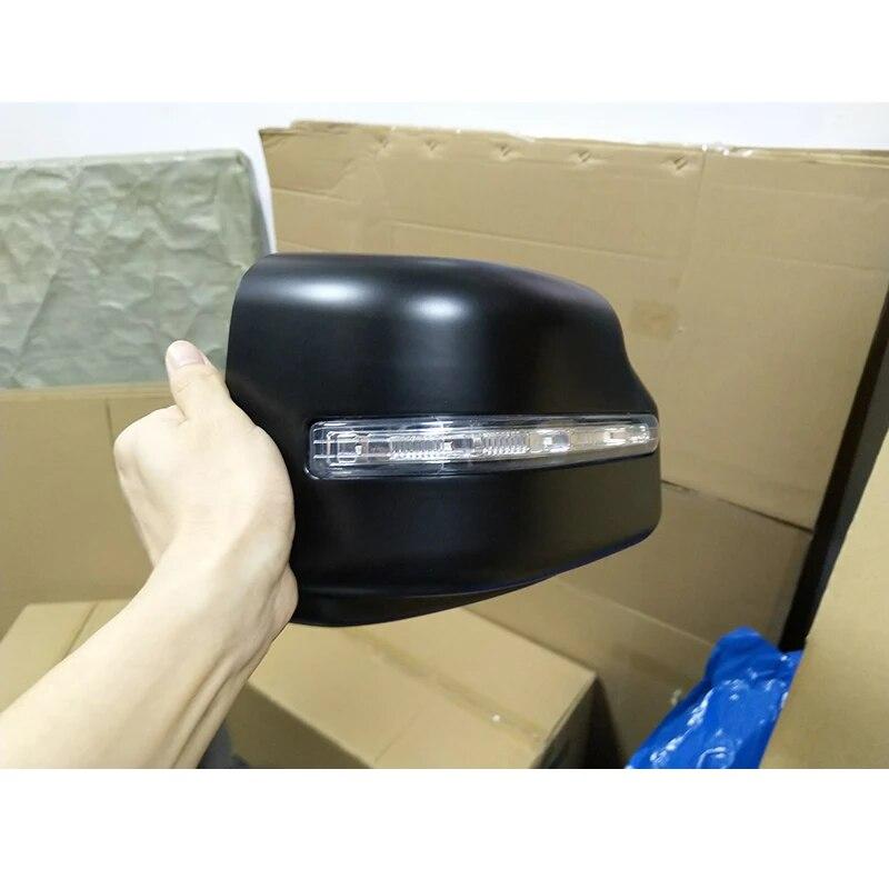 

Автомобильное зеркало заднего вида со светодиодными поворотниками для Suzuki Jimny JB64 JB74 2013-сменные крышки боковых зеркал заднего вида чёрный