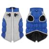 Winter Coat 2-Legged High Collar Snow Protection Adjustable Neck Smooth Zipper Dog Jacket