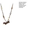 Dachshund Pendant Necklace Ceramic Mini Dog Charm Necklace Girls Retro Necklace Gift for Dog Lovers Birthday Anniversary