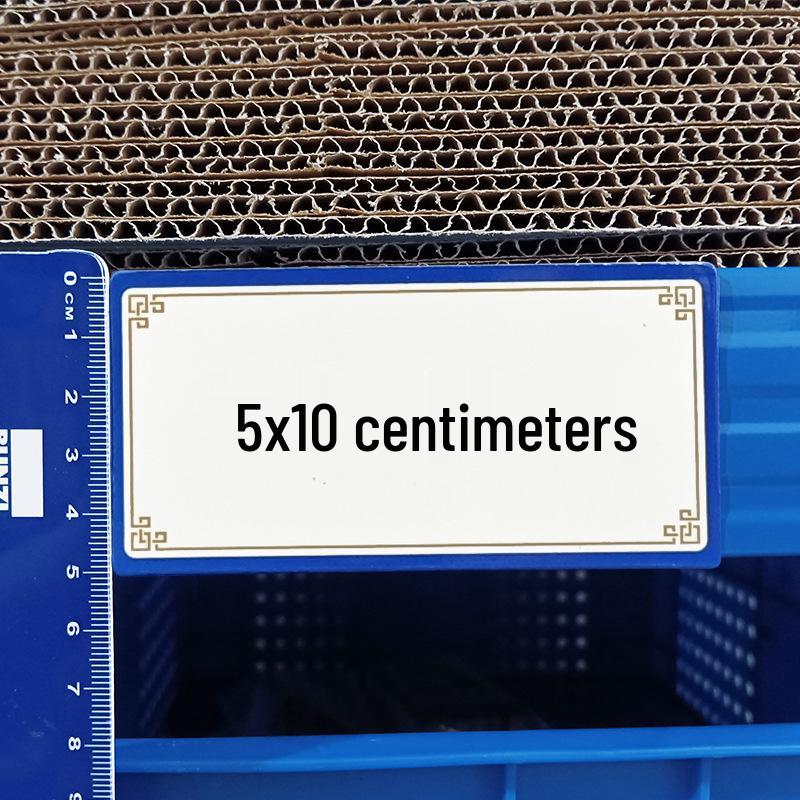 Erasable Magnetic Whiteboard Name Tag – Reusable Write-on Sticker for Fridge or Blackboard.