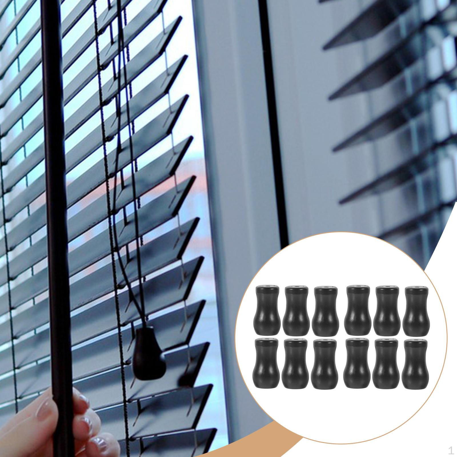 

12 шт. Ручки для шнура окна, наконечник для протягивания, практичная ручка для шнура шторы, для ванной комнаты, для света