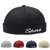 Adjustable Hip Hop Cap Solid Color Street Dance Hat Retro  Fashion Beanie Hat  Men