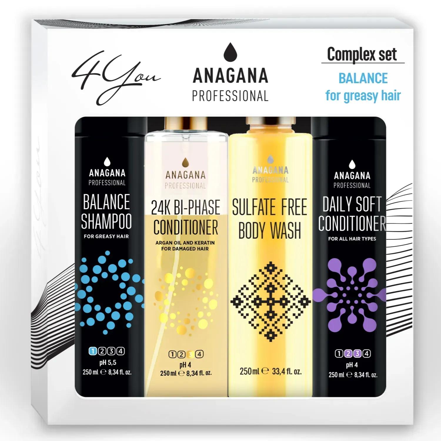 

4YOU Balance Set for Oily Scalp ANAGANA 4x250 ml