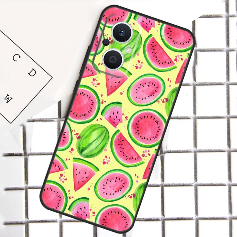 Cute Summer Fruit Watermelon For OPPO Reno 8 7 Lite 8T 10 11 12 13 14 Pro 11F 12F 13F 14F OPPO Find X9 X8 X5 X6 Pro Case