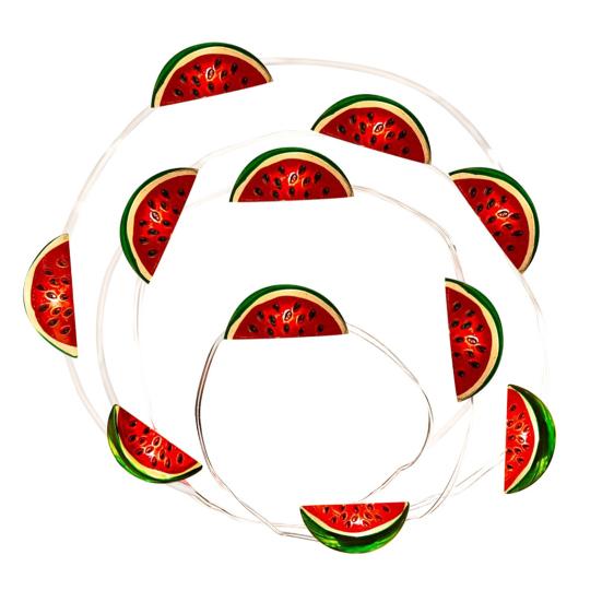 Watermelon-Shaped LED String Light Non-glaring Low-Power Consumption Battery Operated Fairy Light Party Decoration