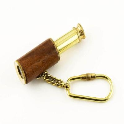 Brass Telescope Keychain Perfect for the Beach a Lovely Gift, Wedding Gift, Birthday Gift