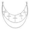 Multi-layer Hip Hop Punk Chain for Jeans Trousers Crosses Pendant Skirt
