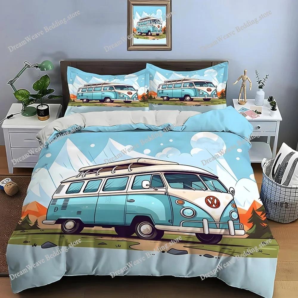 Outdoor camping enthusiasts Style Duvet Cover Pillow Case Bedding Set Quilt Cover Double Bed Home Textileextile Luxury Gift