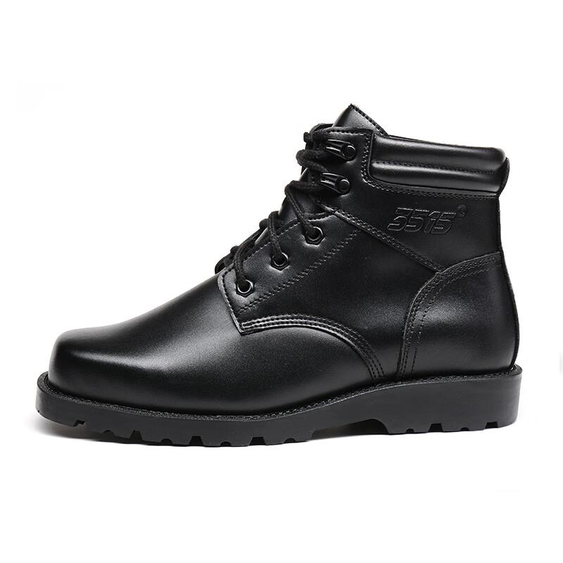 Jihua 3515 Men's Winter Leather Wool Combat Boots