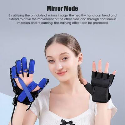 Automatic Hand Rehabilitation Trainer Rehab Theraphy Hemiplegia Gloves Finger Trainer Blue Hand Rehabilitation Robot Gloves