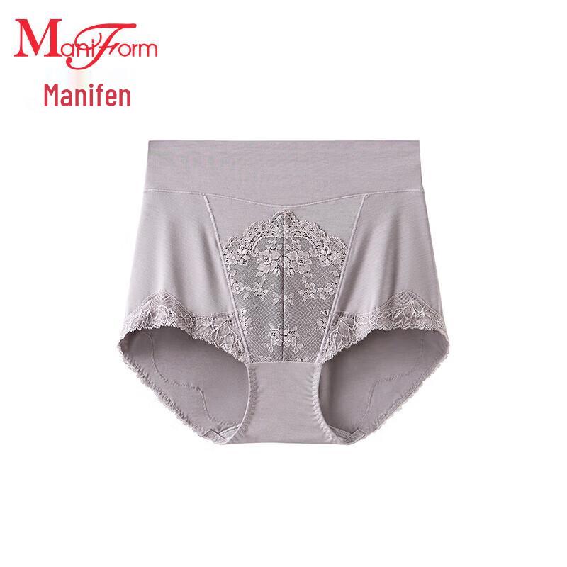 

Женские трусы-слипы с высокой талией и кружевом Maniform XL