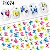 2pcs Autumn Flower Nail Stickers Y2K Butterfly Nail Supplies Nail Decals Cute Bee Fox Stickers For Nails Nail Art Decoration
