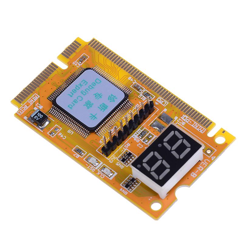 3In1 Mini Pci Pci-E Lpc Pc Laptop Analyzer Tester Diagnostic Post Test Card Part