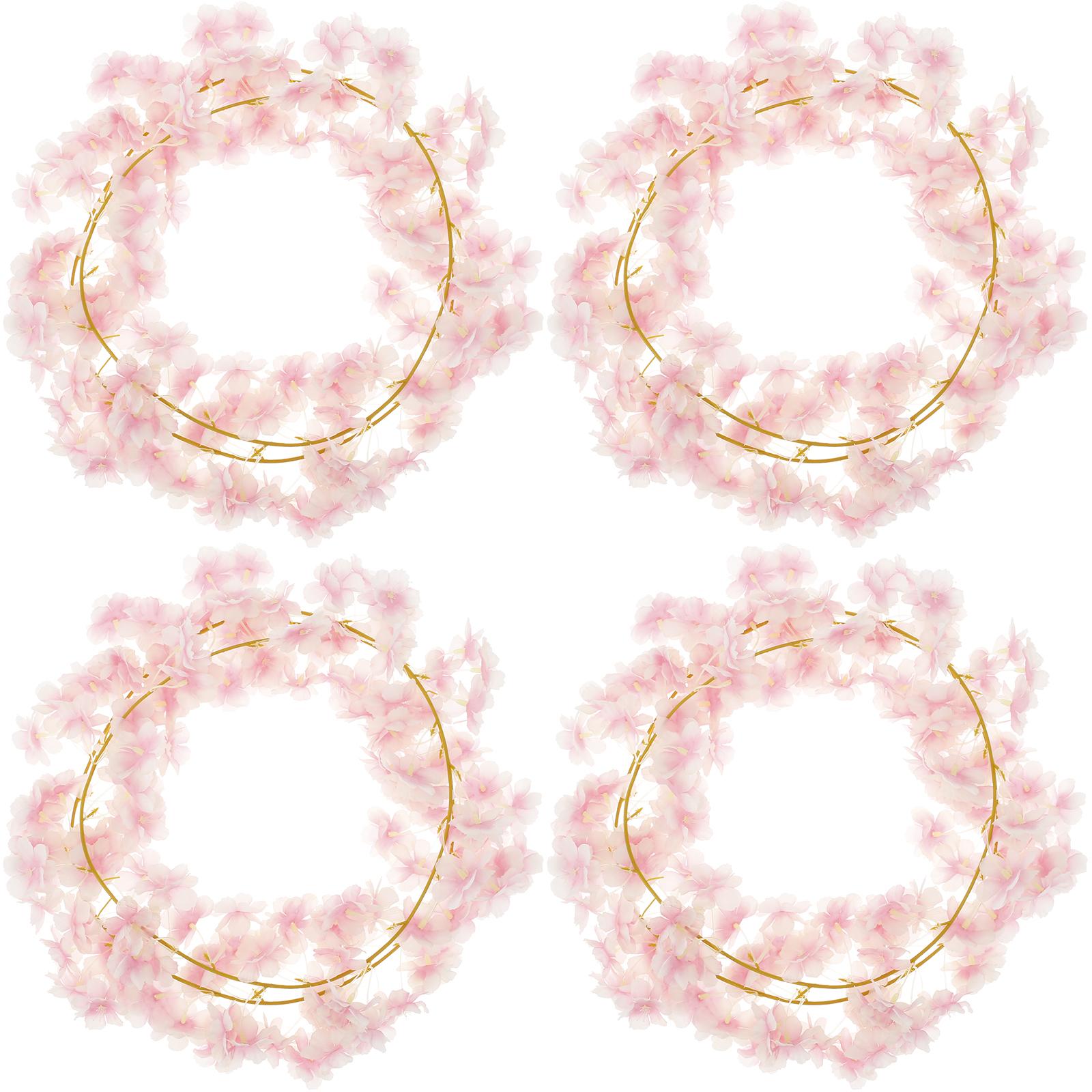 

4 шт. искусственная лоза вишневого цвета, реалистичные искусственные цветы вишни, ротанг, 71 дюйм, искусственные цветы вишни, подвесные лозы, шелковая ткань