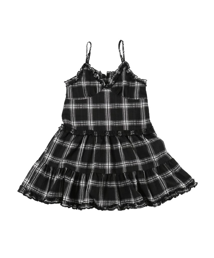 [WEGO] WC Frill Check Camisole Dress Women's F Black