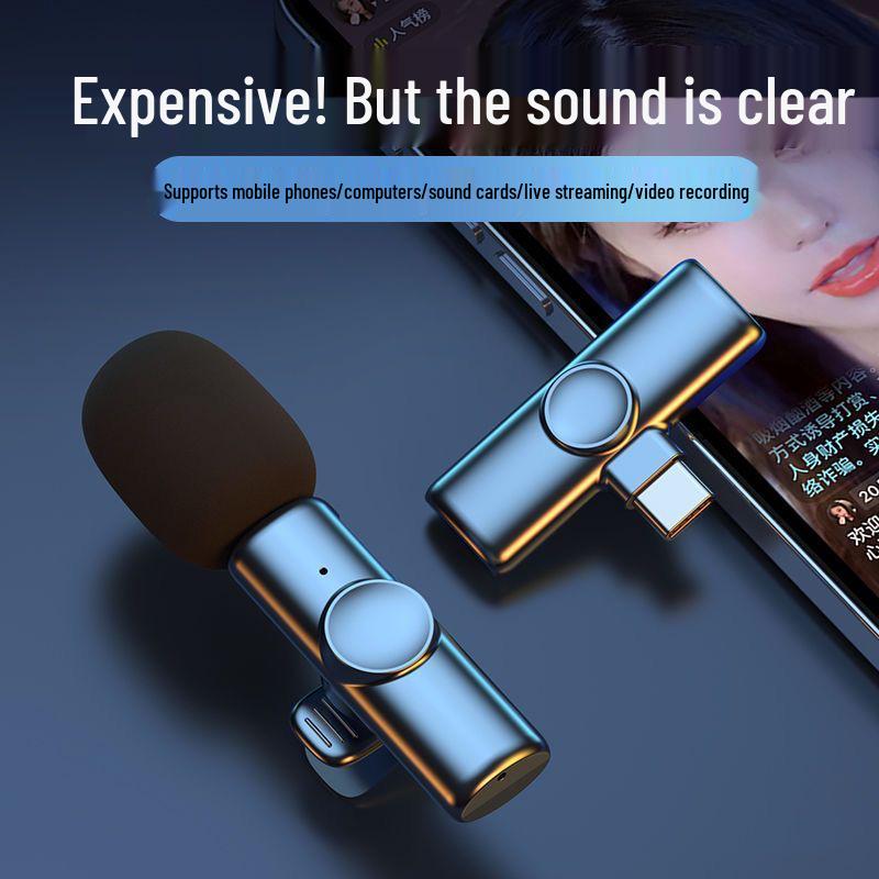 K11 Wireless Lavalier Microphone for Mobile Live Streaming, Interviews & Recording with Noise Reduction