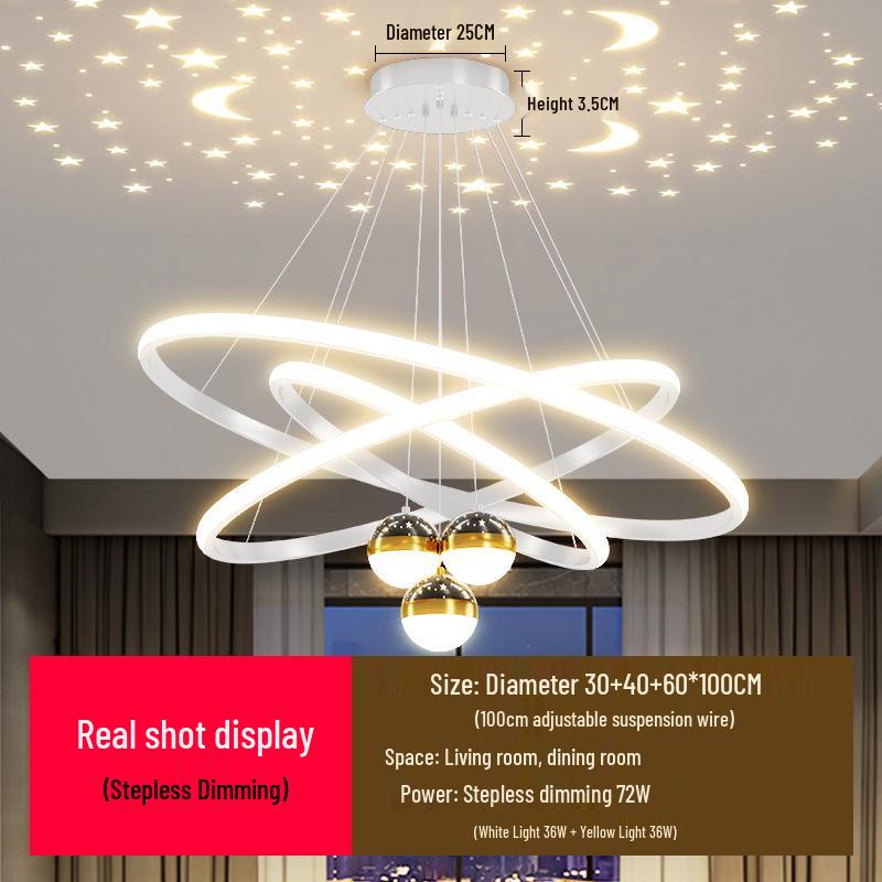Modern Minimalist LED Ceiling Light - Whole Home Combination for Living Room and Bedroom