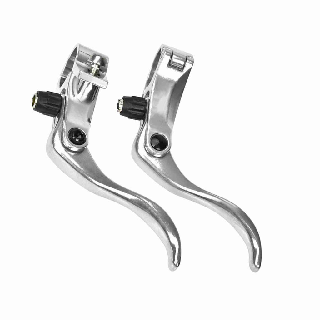 1pair Aluminum Alloy 24mm Mountain Bike Disc Brake Bar Handle   Cycling Accessory (Black)