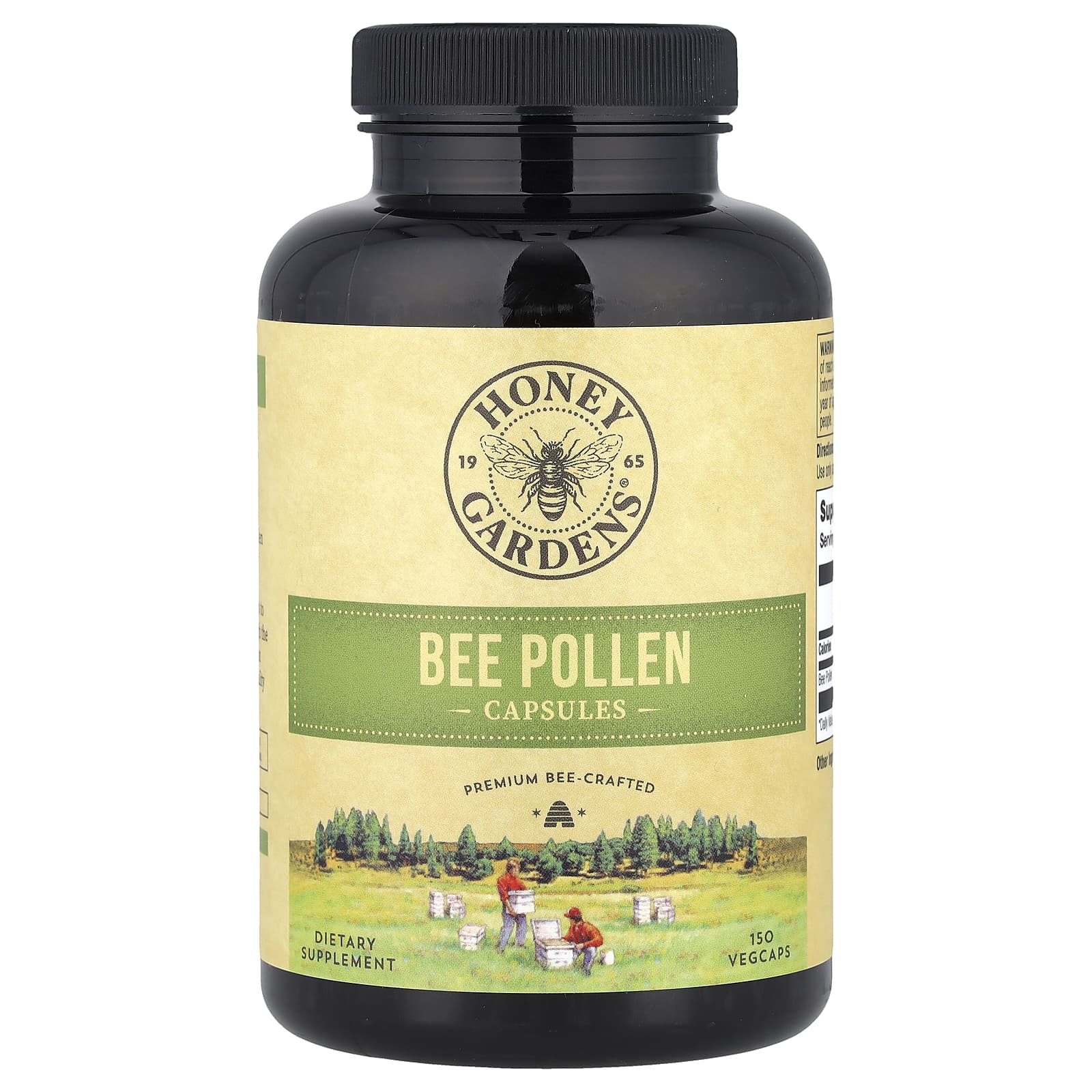 

Bee Pollen, Veggie Capsules 150 (500Mg per capsule)