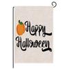 Autumn Pumpkin Maple Leaf Double-Sided Garden Flag - Creative Canvas Hanging Ornament