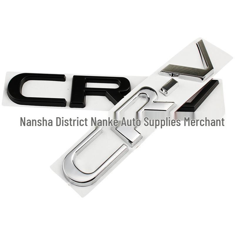 Metal Rear Emblem Stickers with English Lettering for 2017-2021 Honda CR-V Models