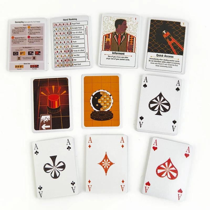 Karetní hra Gang Zábavný rodinný herní večer pro děti dospělé 3–6 hráčů Kooperativní poker Strategie Stolní deskové hry