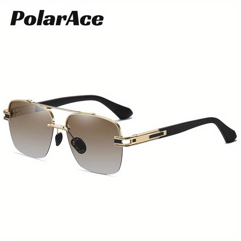 PolarAce Unisex Polarized Classic Metal Oval Frame Driving Sunglasses, UV400