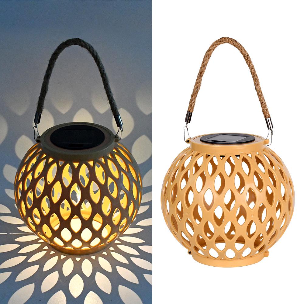 Outdoor Rainproof Solar Hanging Zen Lantern: Atmospheric Pendant Light for Trees and Courtyards