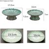 Tall Feet Ceramic Plate Cake Pan Dessert Plate Refreshment Tray Fruit Bowl Cake Stand Snack Tray Decorative Plates Display Stand