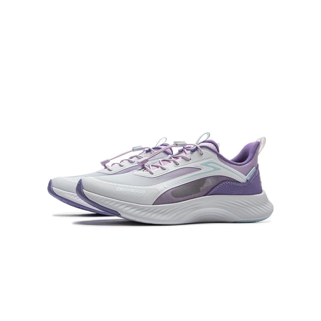 Li Ning Kids Sports Lifestyle Series Synthetic Leather Fabric Soft Lightweight Shock Absorption Breathable Low Top Casual Shoes YKCV050-6