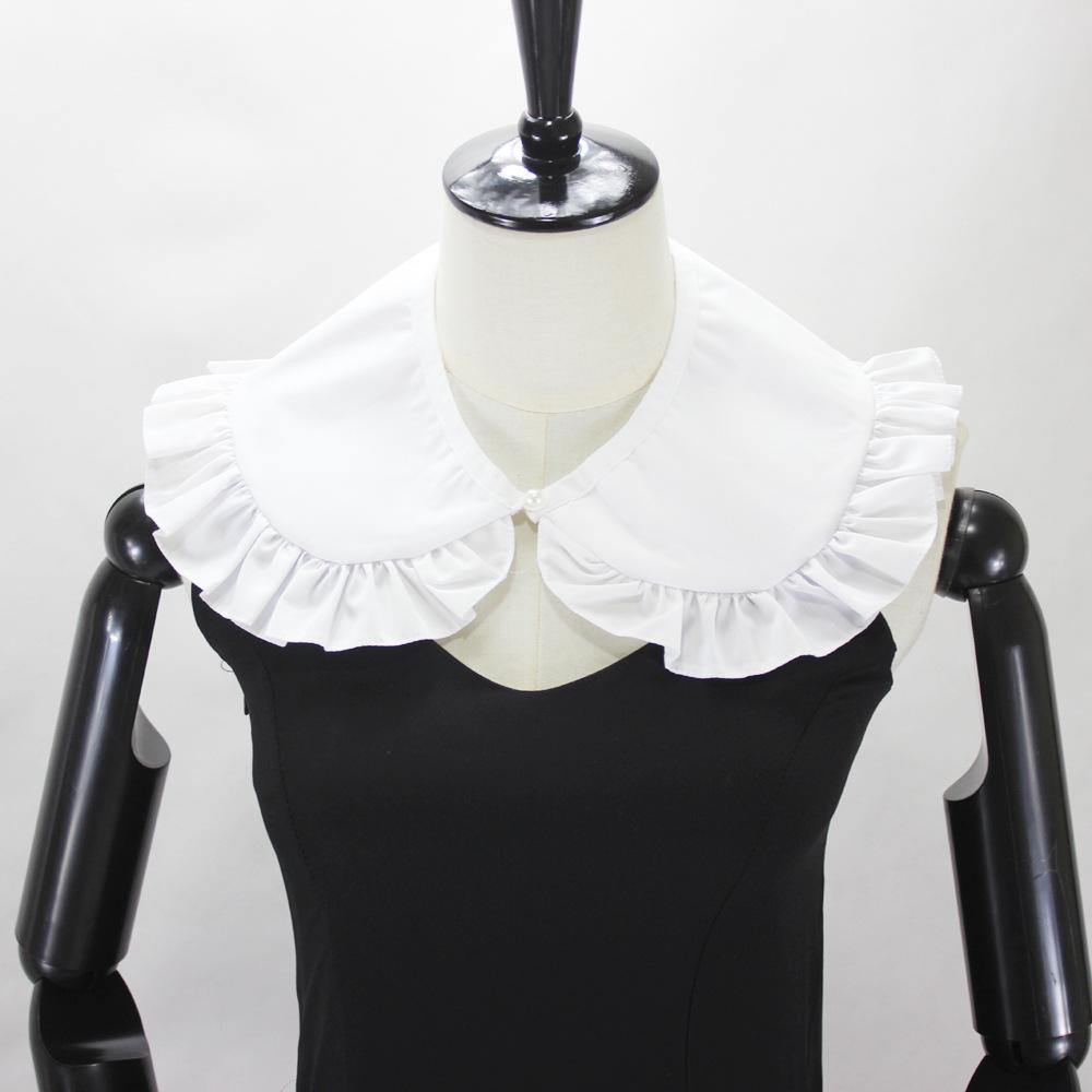 Cotton White Collar Pleated Peter Pan Fake Collar Shawl Decorative Collar, Hot Sale