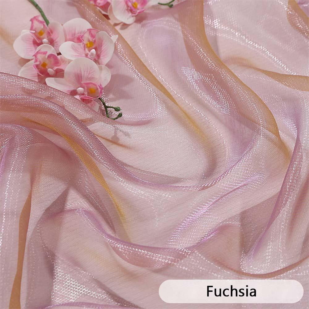 Handmade Mesh Fabric 145*100cm Decorative Yarn Fish Scale Organza Fabric  Wedding Dress