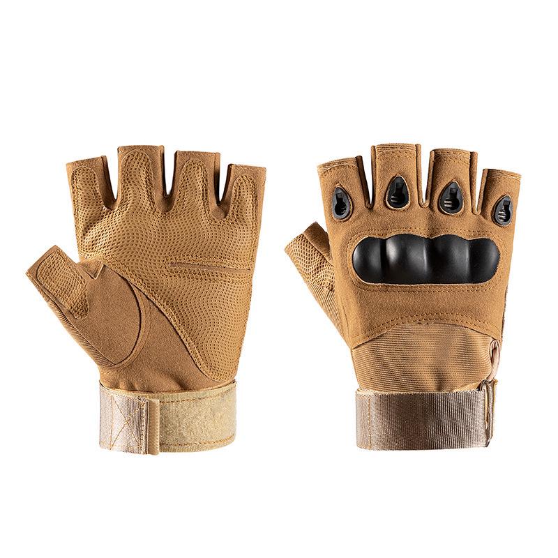 Men's Tactical Half-Finger Cycling Gloves: Breathable, Non-Slip, Wear-Resistant Combat Gear