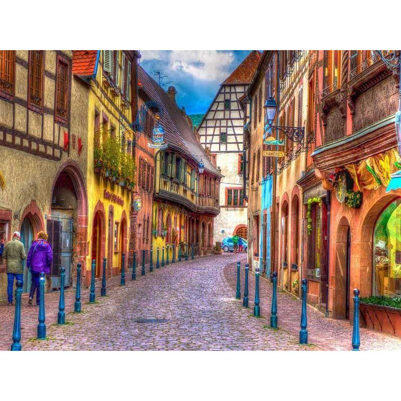 Diy 5d Diamant Malerei Landschaft Stadt Strass Bilder Architektur Landschaft Diamant Stickerei Home Wand Dekor