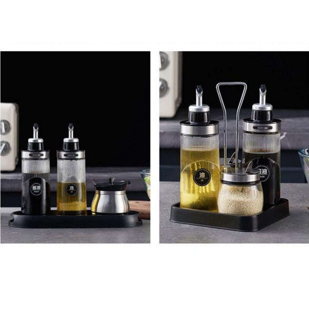 Large Capacity Cooking Oil Pot No-drip Pourers Glass Oil Cruet Container  Kitchen Use