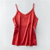 Sling Vest Women's Bottom with Satin Top Inside, Imitation Silk Loose Outside, Fat MM Large Size Women's Clothing Is Sexy