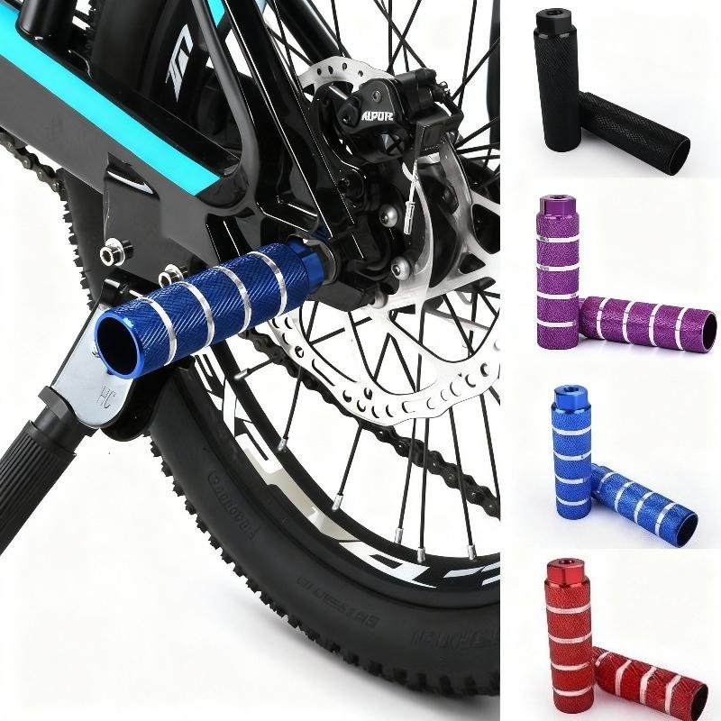 Bicycle Rear Foot Pegs Mountain Bike Rocket Footrest Universal Rear Seat Pedal Platform Non-Slip Standing Footpeg Aluminum Alloy