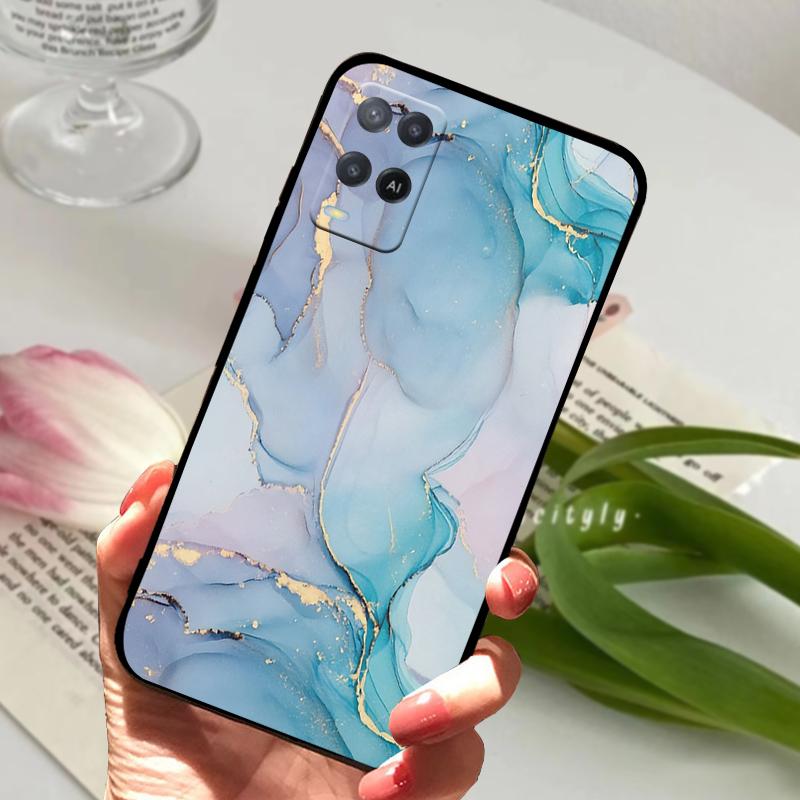 Cases For Oppo A54 4G 5G Capa CPH2239 CPH2195 OPG02 Shockproof Silicone Matte TPU Phone Cover For OPPO A54s 4G CPH2273 Fundas