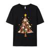 ShihTzu Christmas Tree Tshirt Dog Lover Mom Dog Tshirt 100 Cotton Comfortable ONeck Tops EU Size Anime Tshirt
