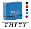 Printtoo Empty Self Inking Rubber Stamp Pre-Inked Office Stamp- Home Office Business Stationery, Black- 42 X 9