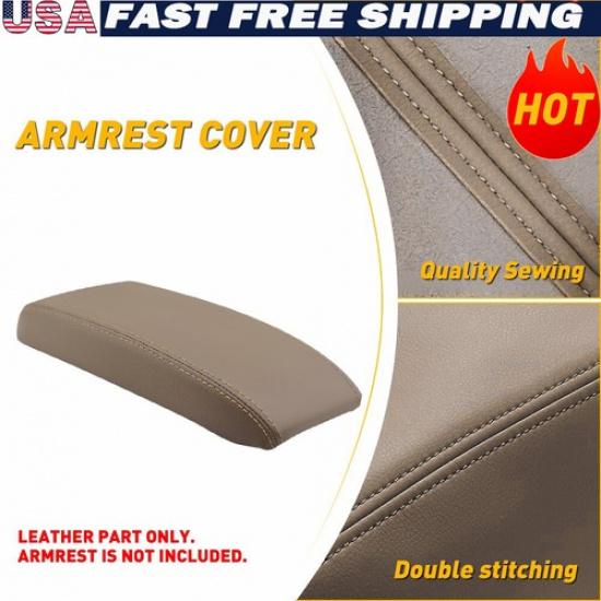 For 1996-2002 Toyota 4Runner Tan Leather Center Console Armrest Lid Cover Skin