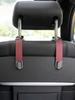 1Pc Hidden Car Seat Back Hook - Metal & Leather Material, Foldable Scratch-Resistant Alloy Hook, Ideal for Rear Seat Storage