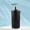 Luxury Cylindrical Foam Liquid Soap Dispenser Leak Proof Bathroom Shampoo Pump Sprayer Glass Customized Logo Modern Matte Black