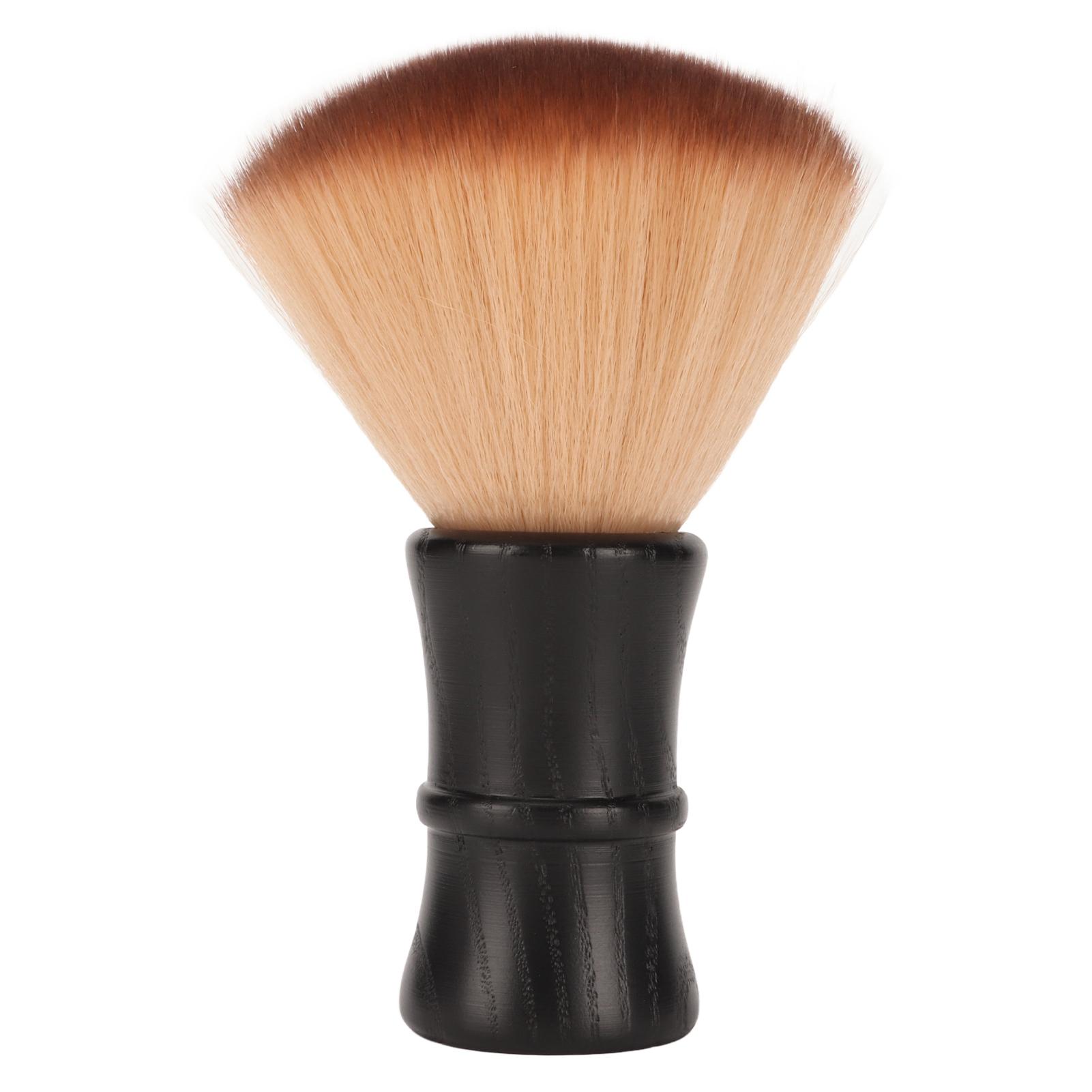 Men Beard Brush Soft Nylon Hair Wooden Handle Beard Grooming Brush for Hair Cleansing