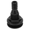 Multi-size Boat Through Hull Connector Black White Thru Hull Fitting ABS Plastic Straight Through Drain Outlet Boats