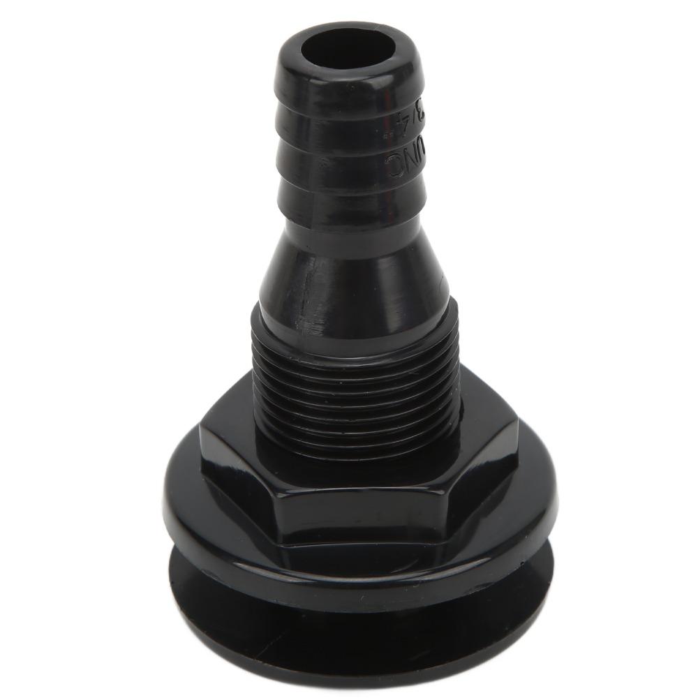 Multi-size Boat Through Hull Connector Black White Thru Hull Fitting ABS Plastic Straight Through Drain Outlet Boats