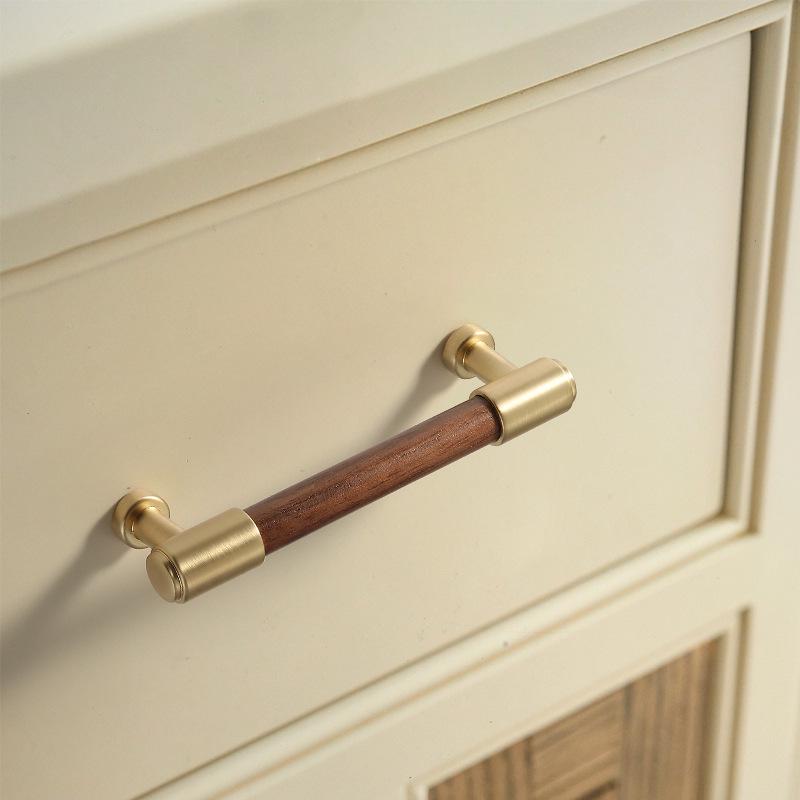 New Style Black Walnut Solid Wood Handle for Cabinets, Drawers, or Wardrobes