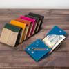 REAL Equip Wallet Wallet Thin Compact Multifunctional Cashless Men Women Genuine Leather Natural Wood Wood Leather Made In Japan [VARCO WOOD] Bi-fold