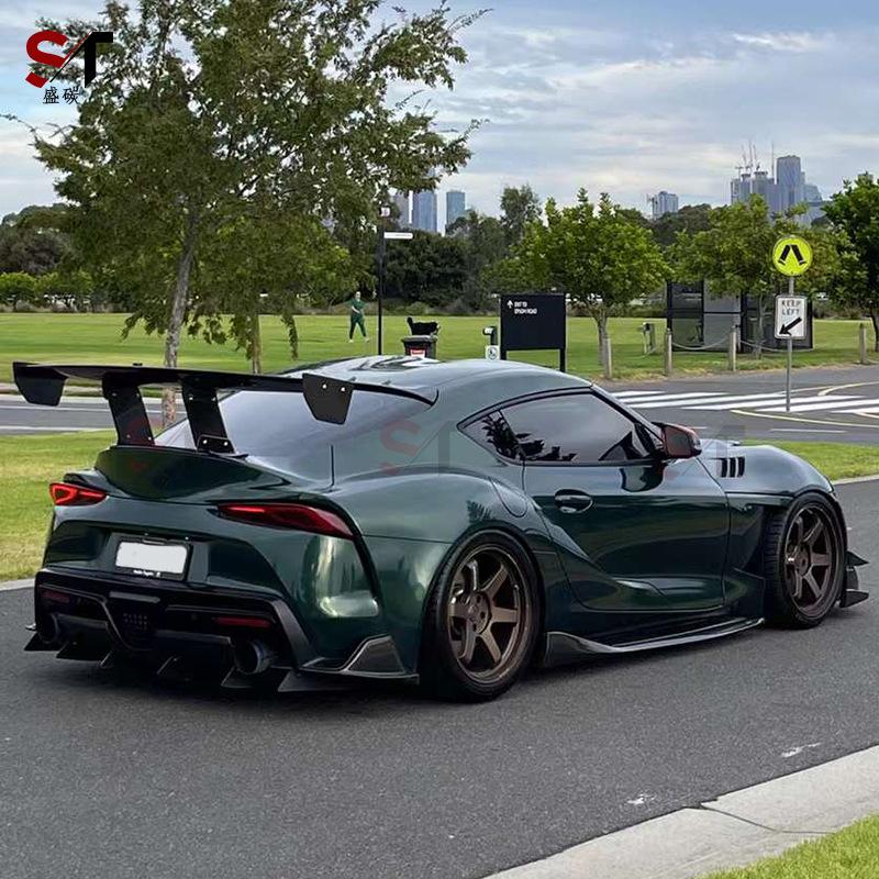 Toyota Supra A90/A91 Carbon Fiber Body Kit - VRS Style: Front Lip, Rear Lip, Side Skirts, Rear Spoiler, Rear Corner Bumpers