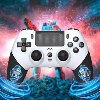Wireless Controller 6 Axis Gyro Bluetooth-Compatible Console Controller Macros Turbo Dual Vibration Hall Effect Joystick for PS4